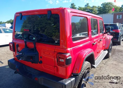 2021 Jeep Wrangler Unlimited Sahara Altitude 4X4 z USA, uszkodzony, nr VIN 1C4HJXEN1MW763385